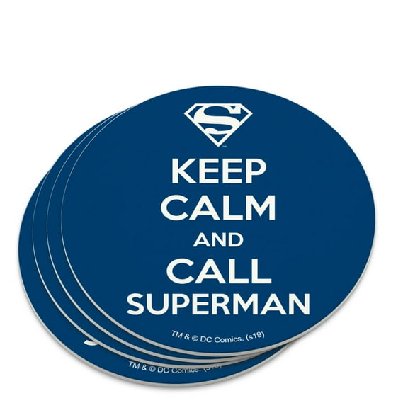 Superman Keep Calm and Call Novelty Coaster Set