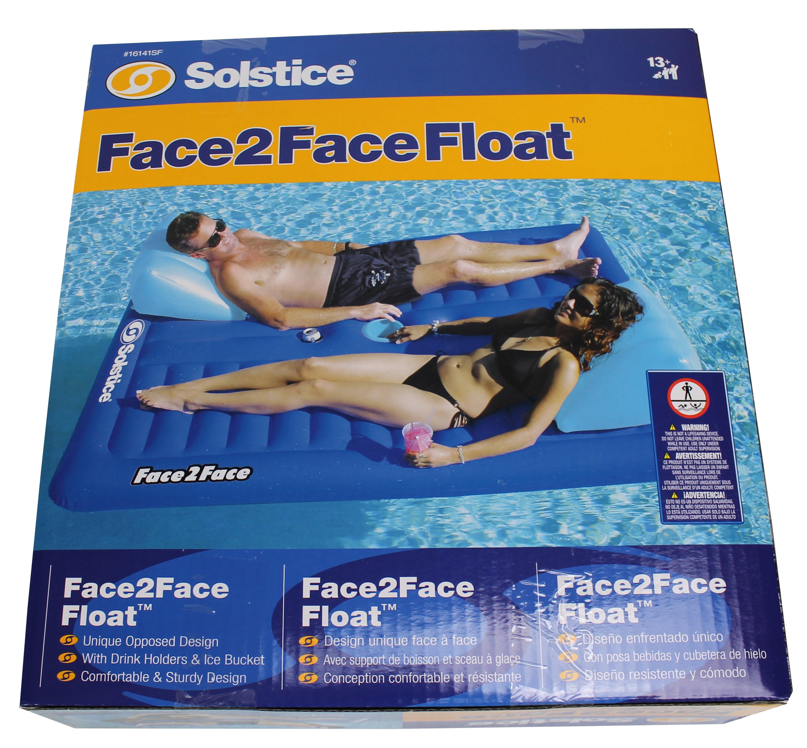 face to face pool float