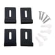 thumbnail image 5 of 4 Piezas Clips de Espejo de Acero Inoxidable Perfecl Montaje en Pared Inoxidable Negro, 5 of 8