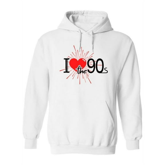 Love The 90s Hoodie Women -Image by Shutterstock, Female Large