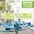 thumbnail image 4 of E-Cloth 2-Pack Window Cleaning Cloth - Streak-Free Glass & Mirror Cleaning Kit with Just Water, Glass Cleaning Cloth, Microfiber Towel Kit for Windows, Car Windshield, Mirrors - Alaskan Blue, 4 of 8