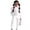 White, variant on CHEEREAM Girls Long Sleeve Sweatshirts Sweatpants Sets Kids Fashion Solid Fall Winter Tracksuit Jogger Pullover Pants Sets