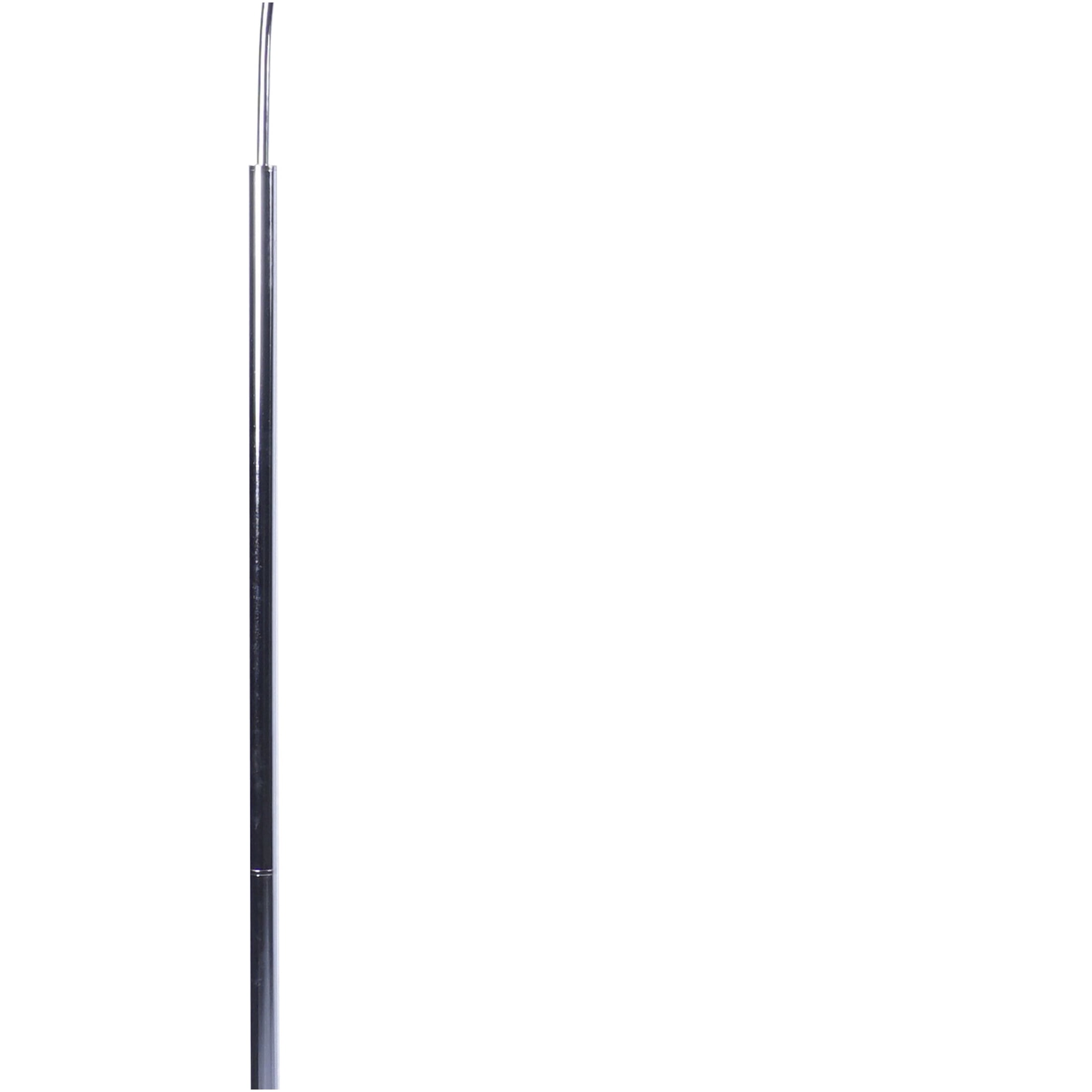 JERFIT Modern Arc Floor Lamp with Crystal Shade, Silver Finish, Marble Base for Living Room, Bedroom Ambient Lighting
