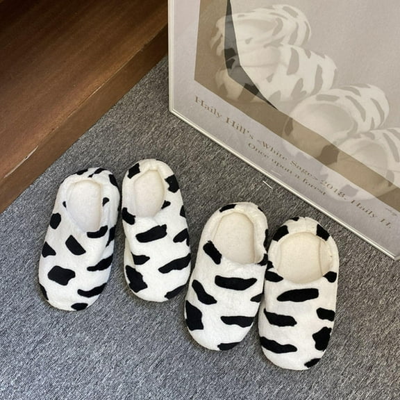 LOLIPPYY Women's Novelty Cow Slippers - 1 Pair with Cozy and Comfortable Design for Everyday Wear