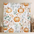 thumbnail image 1 of YST Rideaux et Draperies Citrouille Aquarelle Automne Rideaux Occultants Feuilles d'Eucalyptus Vertes Rideaux de Fenêtre pour Enfants Adultes Rideaux de l'Action de Grâce Récolte 2 Panneaux 38"Lx45"H, 1 of 5