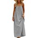 thumbnail image 5 of Una Línea Vestidos de Verano para las Mujeres 2025 sin Mangas Cami Espagueti Correa Vestidos para las Mujeres Vestido de Sol Largo Flujo, 5 of 9