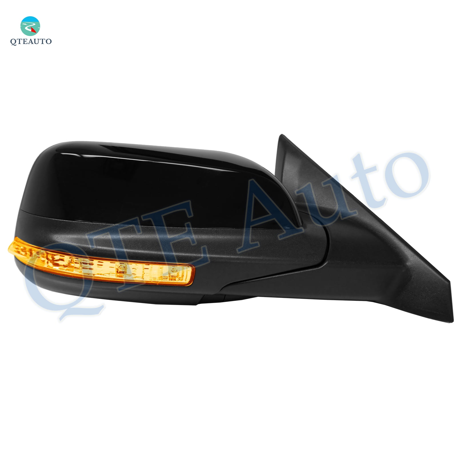 Driver & Passenger Side Mirrors, Left-Right Power Heated Paintable Manual Folding with Turn Signal Light For 2016-2019 Ford Explorer, Door Mirror Pair of 2