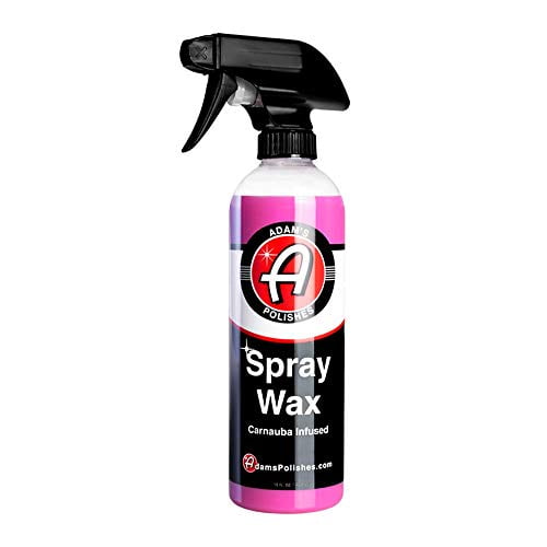 Adam's Spray Wax - Carnauba Infused Quick Detailer Spray Polish with The Most Advanced Formula on The Market for Ultimate Protection, High Gloss & A Streak Free Finish (16 oz)