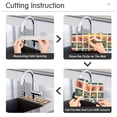 thumbnail image 5 of Yayeee Faucet Mat for Kitchen Sink 14.7" Diatomite Long Splash Guard Pad, Jungle Stamp, 5 of 7