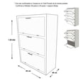 thumbnail image 2 of Hogare Mueble Zapatero Moderno Caoba Hogare Mueble Zapatero De Madera, 2 of 8
