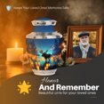 thumbnail image 5 of Yatskia Lightning Moose Urn for Ashes for Women, Large Burial Urns for Human Ashes Adult Man, Cremation Keepsake Urns for Adult Ash, (Tasty 10 Inch and 3 Inch), 5 of 8