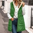 thumbnail image 5 of Perfectbot Women's Sherpa Lined Hooded Vest, Quilted Sleeveless Puffer Zip Up Jacket Warm Winter Outerwear, 5 of 8