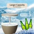 thumbnail image 6 of Ainfox Patio Ice Cooler Bucket Cool Bar Side Table with 30L Ice Bucket for Party, 6 of 8