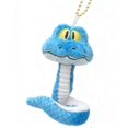 thumbnail image 1 of Plush Snake Toy Blue White Flexible Huggable Decor Unique Gift R7W1, 1 of 5