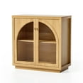 thumbnail image 3 of EYYTHUNG Sideboard Buffet Cabinet,  Natural Oak Storage Cabinet with Adjustable Shelf, 3 of 7