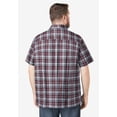 thumbnail image 3 of KingSize Men's Big & Tall Plaid Wrinkle-Resistant Short Sleeve Button Down, 3 of 5