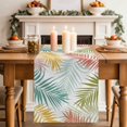 thumbnail image 2 of Table Runners 36 Inches Long Dress Scarves, Watercolor Palm Leaves Farmhouse Kitchen/Dining Table Decor Table Runner, Short Coffee Tablerunners, Summer Tropical Botanical Bohemia 13x36 Inch, 2 of 9
