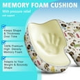 thumbnail image 5 of Premium Dog Pattern Memory Foam Seat Cushion Ergonomic Chair Pad for Office Chair, Car, Airplane & Bleachers Sciatica, Tailbone Hip & Back Pain Relief - Chair Cushion for Long Office Workers., 5 of 5