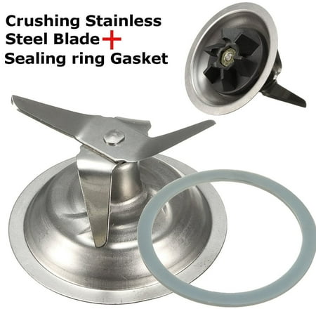 Blender Cutter Assembly Stainless Steel Cross Ice-Crushing Blade Cutter Assembly With Sealing Ring Gasket For Black & Decker Blender ()