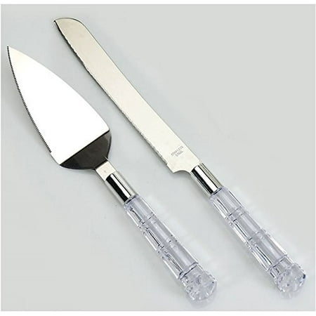 Beverly Clark Cake Knife - Koyal Wholesale Cake Sever and Knife Set Wedding Cake Knife, Birthday, Baptism, Mis Quince, Sweet 16 Cake Cutting Set
