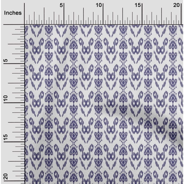 oneOone Polyester Lycra Fabric Ethnic Ikat Print Fabric By The Yard 56 Inch Wide