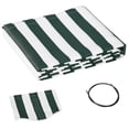 thumbnail image 1 of Outsunny 11' x 10' Retractable Awning Fabric Replacement Outdoor Sunshade Canopy Awning Cover, UV Protection, Green and White, 1 of 9