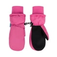 thumbnail image 2 of SimpliKids Boy's Snow Sports 3M Thinsulate Waterproof Winter Mittens Gloves,S,Fuchsia, 2 of 4