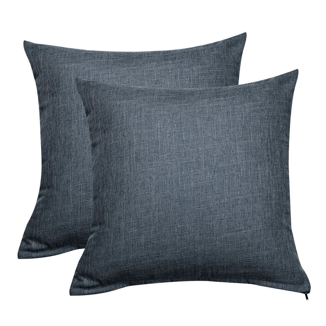 Solid Color Cotton Linen Throw Pillow Cover Cases, Decorative Square Cushion Covers for Couch