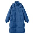 thumbnail image 4 of Niaviben Long Puffer Coat Women's Thickened Down Jacket Womens Puffy Jackets Winter Coats for Women Womens Jackets Women's Winter Jacket Womens Puffer Jacket Blue L, 4 of 4