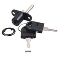 thumbnail image 3 of Langgg Tongue Locks For Filing Cabinet Lock Silver Precision Polishing Black 16MM, 3 of 6