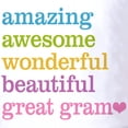 thumbnail image 3 of CafePress - Great Gram Amazing Awesome Golf Shirt - Golf Shirt, Pique Knit Golf Polo, 3 of 4