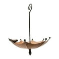 thumbnail image 1 of Comedero para pájaros con forma de paraguas, contenedor de comida para pájaros, bandeja de agua de hierro creativa colgante, decoración de jardín para, 1 of 8