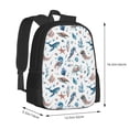 thumbnail image 3 of Daiia Undersea Animals Backpack for Men and Women -Durable Backpack Large Capacity, Water-Resistant Bag with Adjustable Straps and Laptop Compartment, 3 of 9