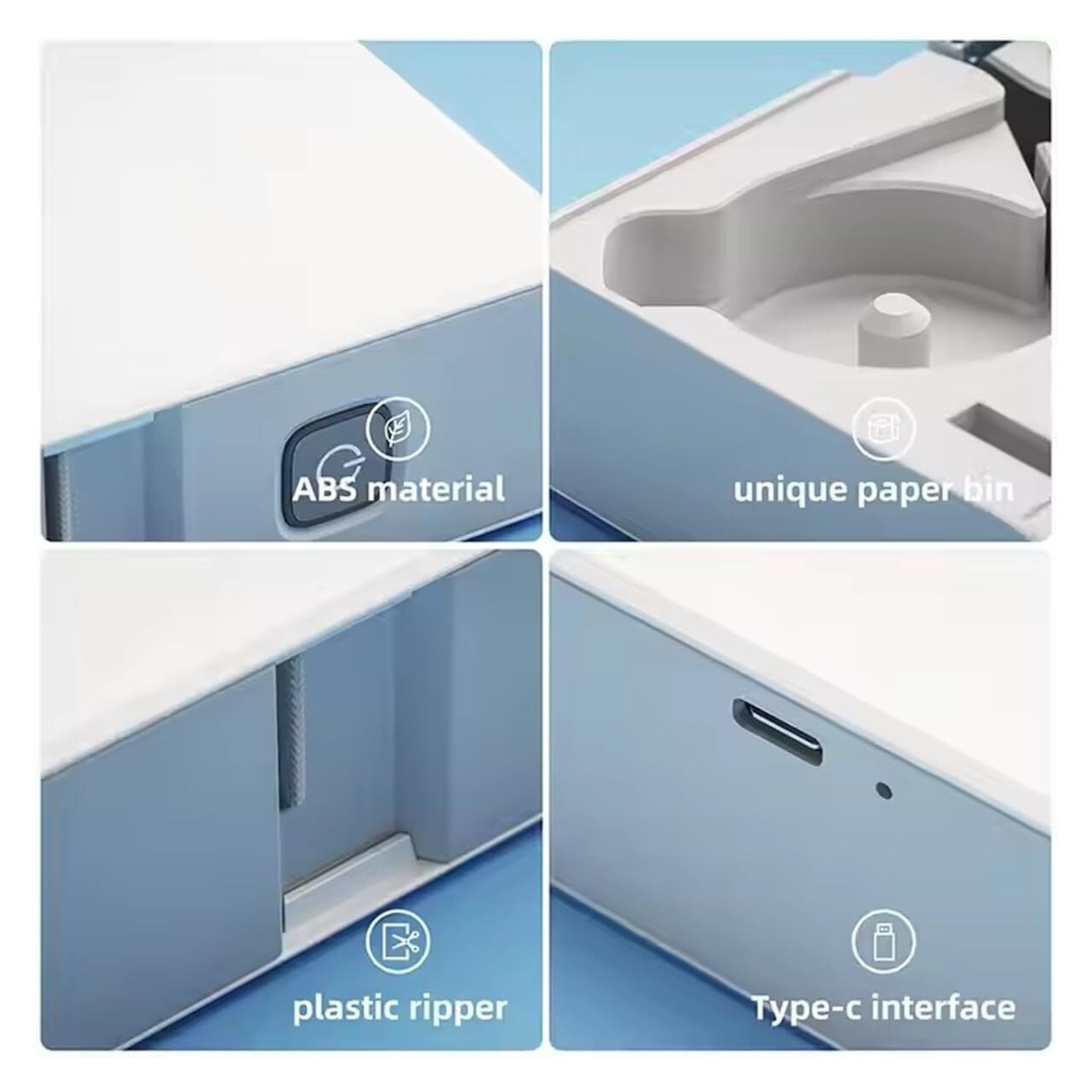 Printer Machine, Portable Label Ribbon & Tape Printer, Mini Thermal Transfer Label Maker Machine