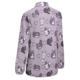 thumbnail image 5 of Chinchillas Long Sleeve Blouse Woman Streetwear Casual Shirts Summer Oversize Woman Streetwear Clothing Birthday Present, 5 of 7
