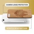 thumbnail image 6 of Case Yard Wooden Case Outside Soft TPU Silicone, Slim Fit Shockproof Wood Protective Phone Cover for Girls Boys Men and Women, Supports Wireless Charging Pharaoh Head Design case for iPhone-SE, 6 of 7