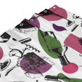 thumbnail image 4 of Shower Curtain, Wine Bottle Print No.9018 Waterproof Fabric Plastic Shower Curtain, Drying Fast Bathroom Curtain with 9 Buttonholes, Ruffle Shower Curtain 60x72in, 4 of 8
