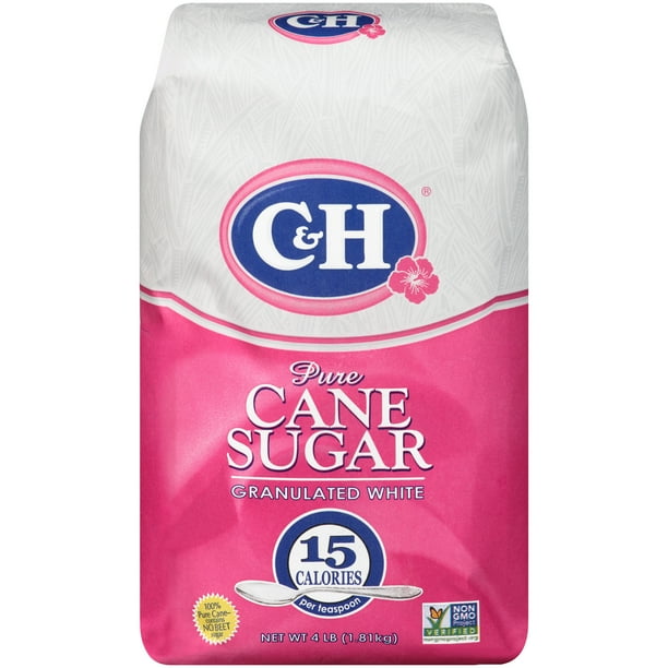 C&H Premium Pure Cane Granulated Sugar, 4 lb