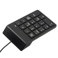 thumbnail image 3 of axGear USB Numeric Keypad Number Keyboard Pad Wired Plam Size 18 Keys Black, 3 of 6