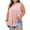 Pink, variant on Hfnxid Tank Tops for Women Plus Size Henley Shirt Loose Fit Pleated Solid Sleeveless Shirts Casual Lightweight Beach Vacation Top