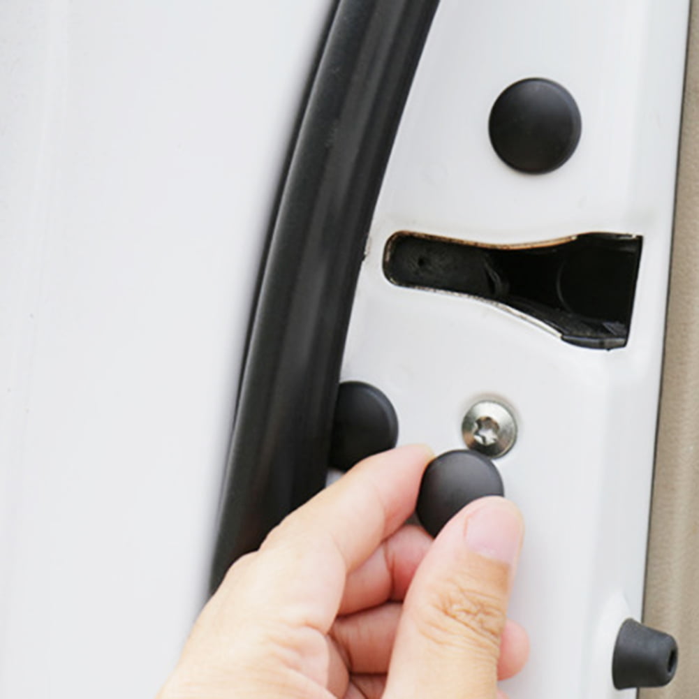12PCS Car Door Lock Screw Cap Protection Door Anti-Rust Screw Waterproof Cover