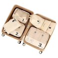 thumbnail image 1 of 7-Piece Travel Packing Cubes Set for Suitcases - Large-Capacity Luggage Organizer Bags for Clothes, Underwear, and Accessories, 1 of 5