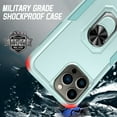 thumbnail image 5 of Full Body Protective Phone Case for iPhone 13 Pro Max 6.7", Heavy Duty Shockproof Cover iPhone 13 Pro Max [Dual Layer][Hard PC Back], Built in Finger Ring Stable 360°Rotatable Magnetic Ring Kickstand, 5 of 7