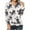 Black womens tops summer, variant on USSUMA Womens Blouses and Tops Dressy Womens Boho T-Shirts Casual Floral Print V Neck Long Sleeve Loose Blouses Shirts Tops