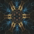 thumbnail image 1 of Ahgly Company Indoor Square Patterned Black Novelty Area Rugs, 6' Square, 1 of 6
