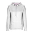 thumbnail image 3 of BLCHUNen Hoodies for Women Knitwear Cotton Drawstring Pullover Loose Sweatshirts with Pocket Casual Long Sleeve Tops, 3 of 6