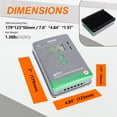 thumbnail image 5 of MUCH 30 Amp 12V/24V DC Input MPPT Solar Charge Controller with  LCD screen and Dual USB , 30Amp-BT PV 100V Solar Panel Battery Regulator, 5 of 11