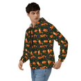 thumbnail image 3 of JUNZAN Cute Little Foxes Print Men's Zip Up Hoodie Athletic Hoodies Long Sleeve Hooded Sweatshirts With Pockets (S-3XL), 3 of 6