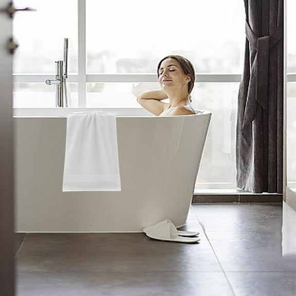 Premium Cotton Wash Cloths for Showering - Pack of 3, (27.5x13.7) Inches - Highly Absorbent, Soft Face Towels, Washcloths Perfect for Bathroom, Hotel, Gym