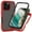 Red, variant on TECH CIRCLE For iPhone 16 Case with Built-in Screen Protector,Full Protection Rugged Drop Shockproof Rubber Hybrid Anti-Scratch Crystal Clear Phone Case for Apple iPhone 16 2024,Purple